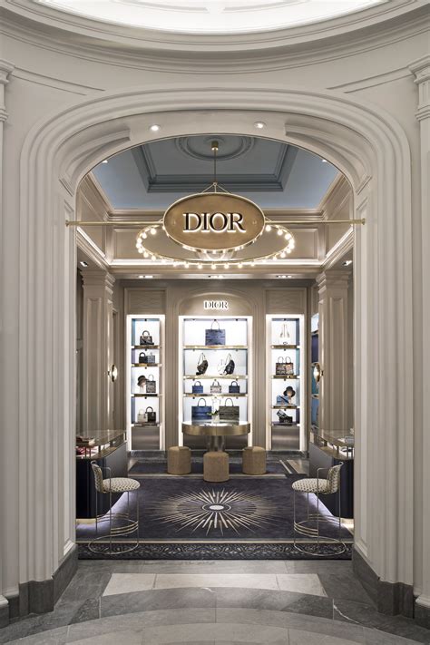 inside a dior shop.